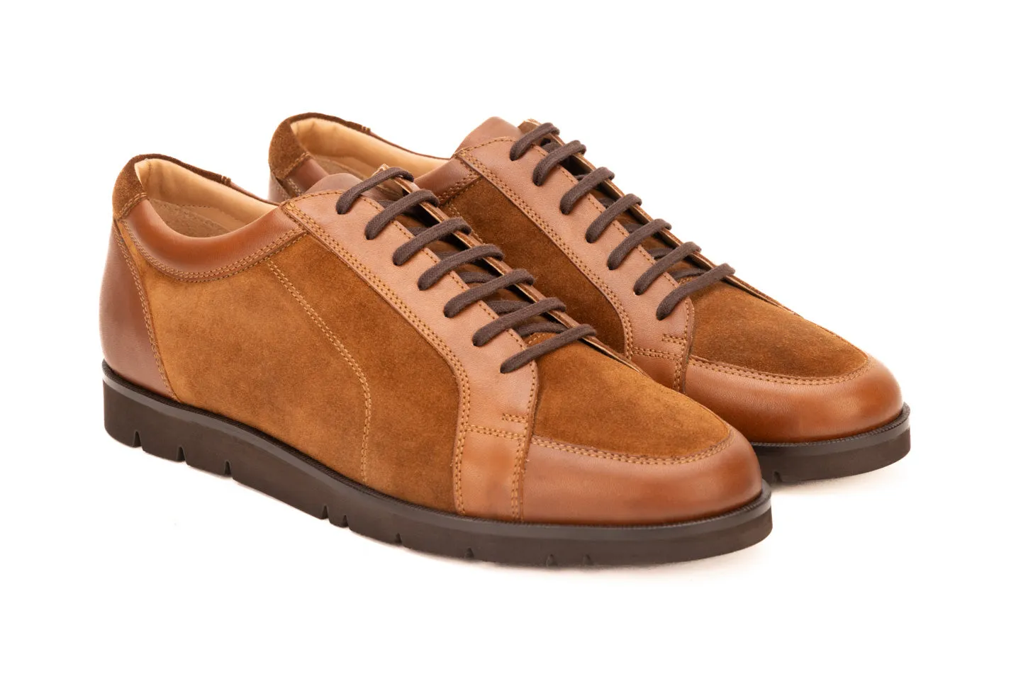 Suede & Smooth Leather Combo Sneaker