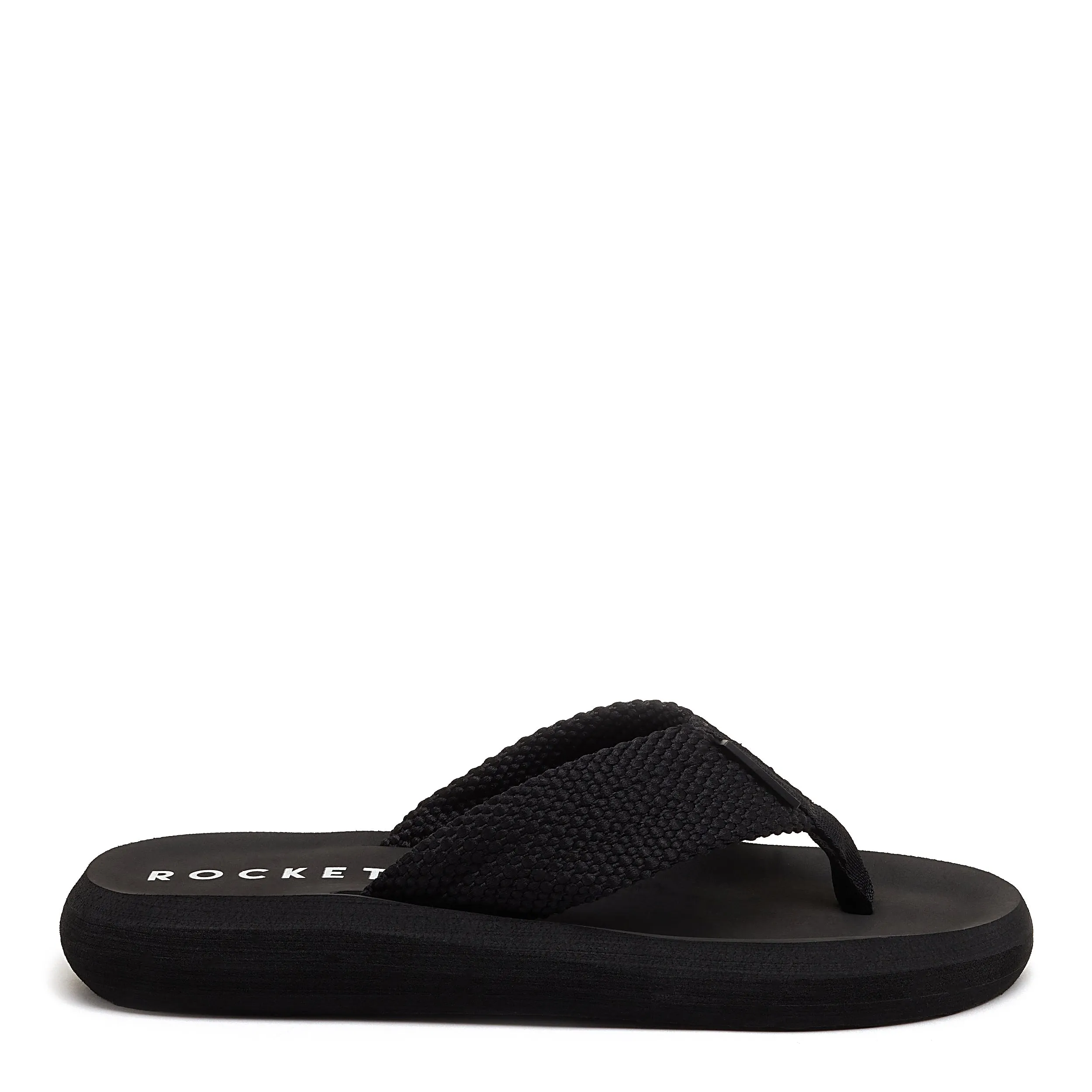 Sunset Black Webbing Flip Flops