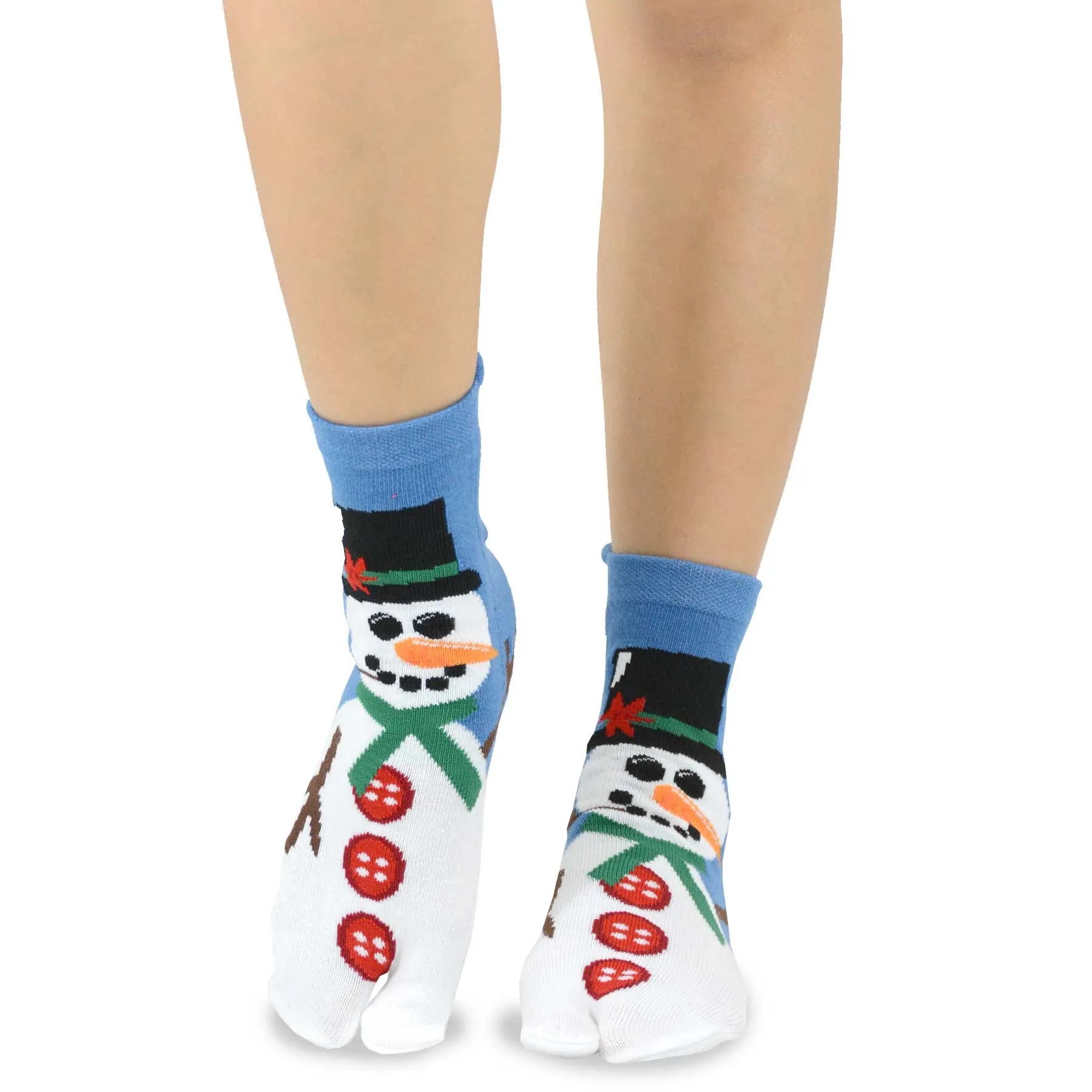 TeeHee Socks Women's Christmas Cotton Big Toe Santa 3-Pack (11705)