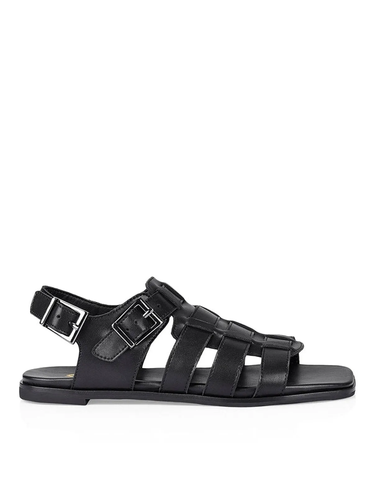 Valerie Caged Sandals - Black