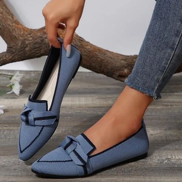 Women's Casual Bow-Knot Breathable Flat Shoes 68906704S