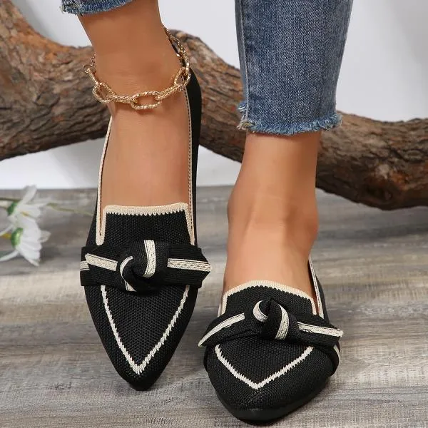 Women's Casual Bow-Knot Breathable Flat Shoes 68906704S