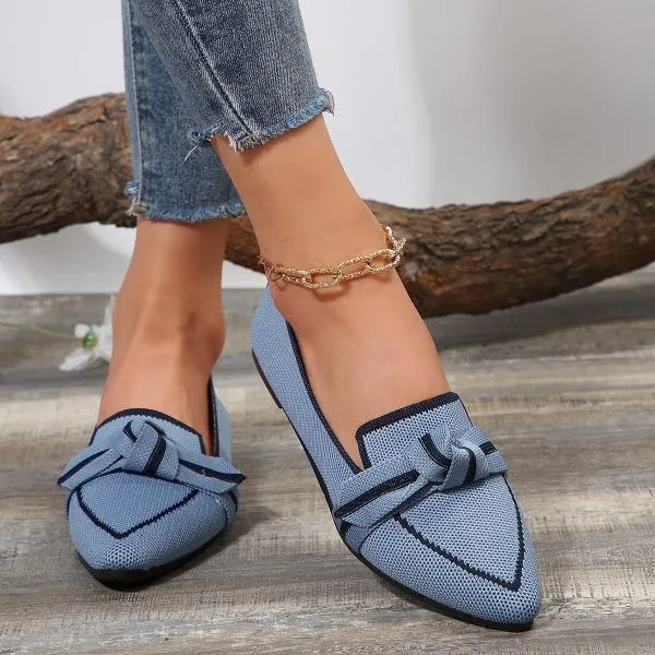 Women's Casual Bow-Knot Breathable Flat Shoes 68906704S