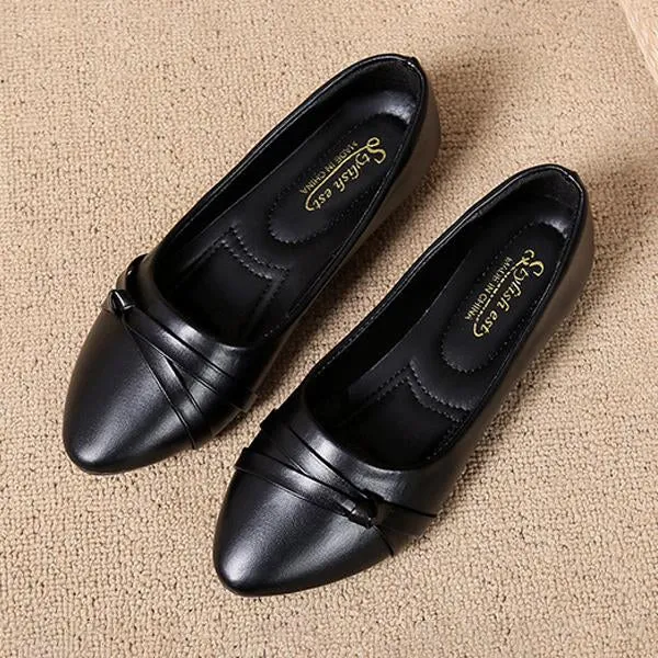 Women's Casual Soft Sole Comfortable Pointed Toe Flat Shoes 67365596S