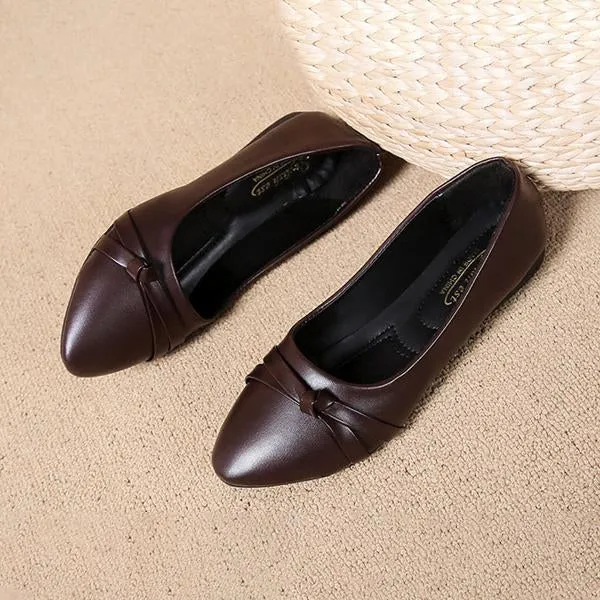 Women's Casual Soft Sole Comfortable Pointed Toe Flat Shoes 67365596S