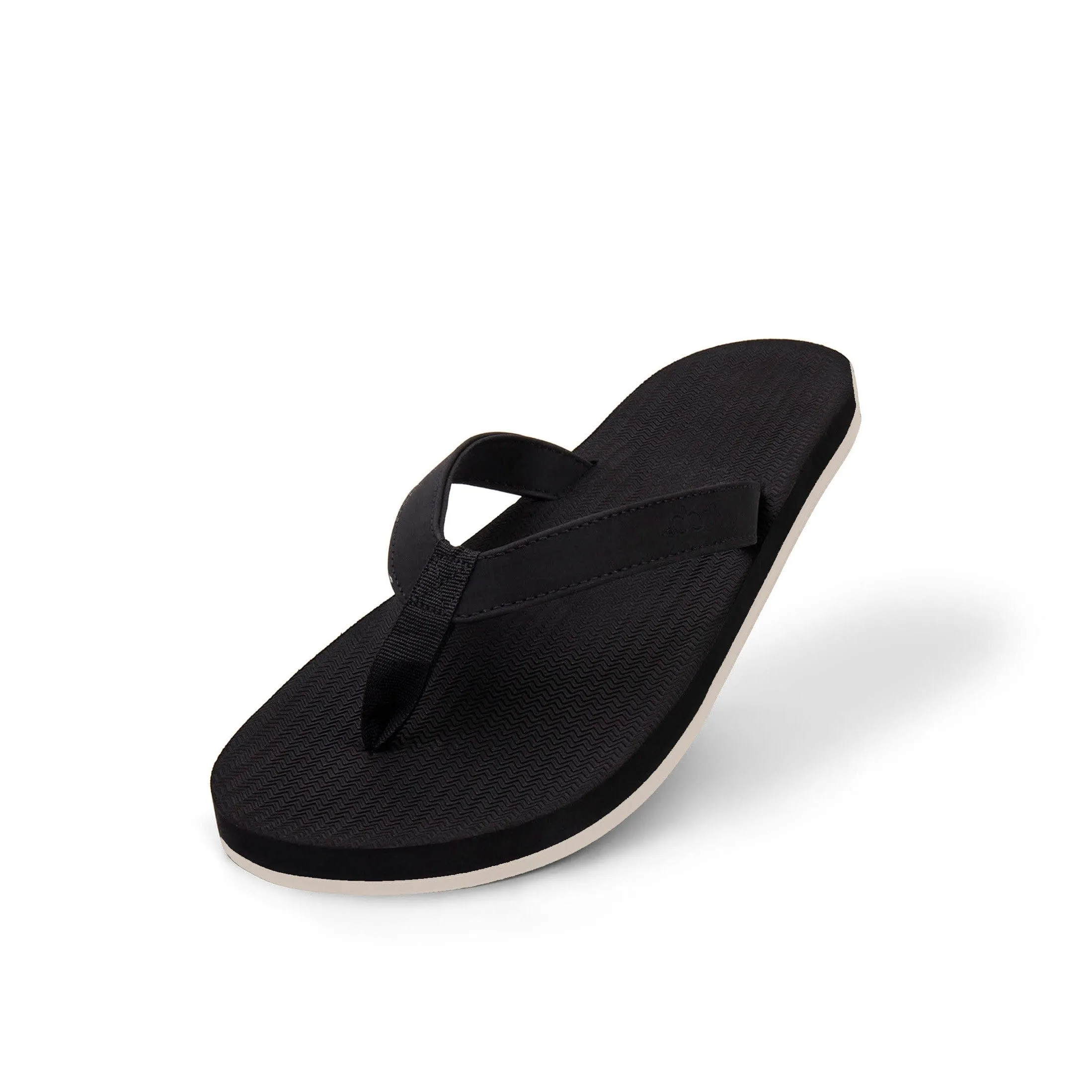 Women's Flip Flops Sneaker Sole - Black/Sea Salt Sole