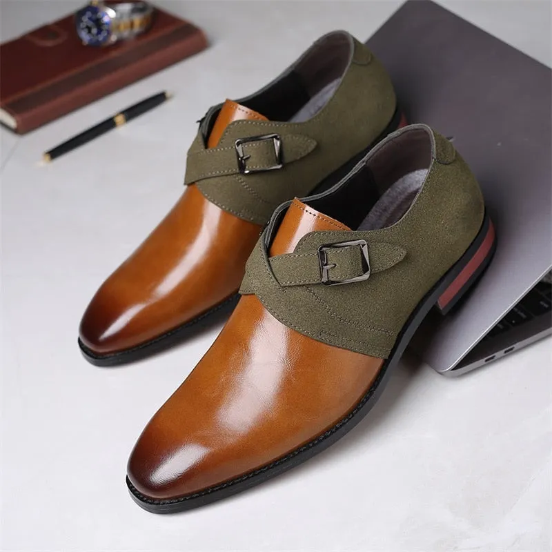 Xituodai   Men's Business Oxford Shoes Luxury Leather Dress shoes Casual pointed Formal Shoes For Men Fashion Comfortable Wedding flat