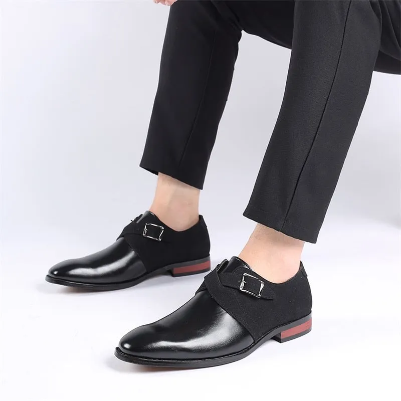 Xituodai   Men's Business Oxford Shoes Luxury Leather Dress shoes Casual pointed Formal Shoes For Men Fashion Comfortable Wedding flat