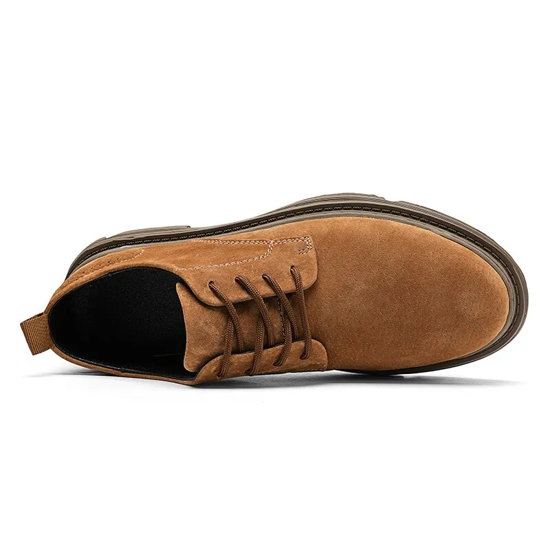 Xituodai  Men's Shoes Casual Leather Suede Shoes Men Fashion Business Oxfords Man Moccasin Leisure Walk Comfy Driving Shoe Male