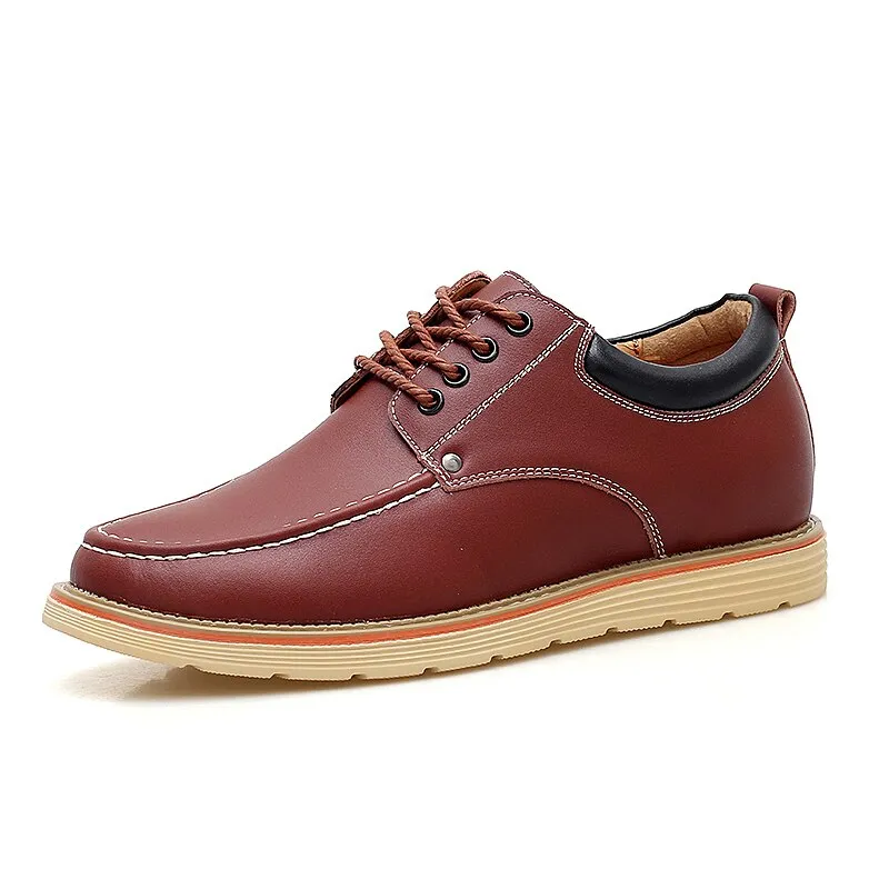 Xituodai  Spring and autumn new men's leather casual shoes Korean soft-soled shoes all-match tooling shoes business shoes