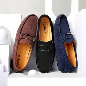 Xituodai  Summer Men Loafers Sude Leather Casual Shoes Fashion Slip on Driving Shoes Breathable Moccasins Big Size 38-49 Leisure Walk